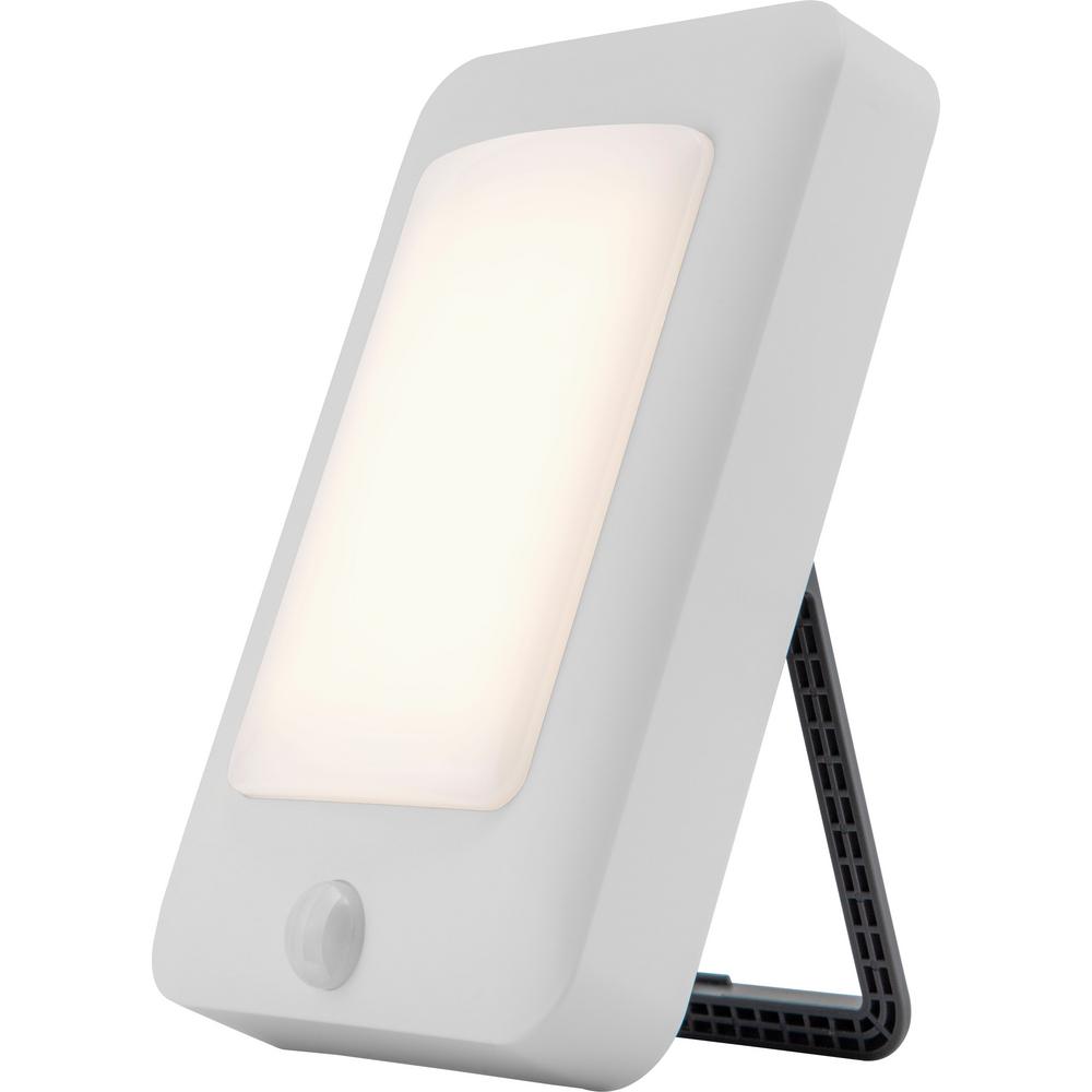 Enbrighten Dimmable LED White Task Light Motion Sensing Battery Operated Under Cabinet Light